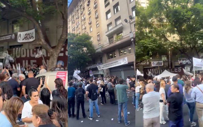 Judiciales realizaron la toma del edificio y llamaron a un paro por 48 horas.&nbsp;