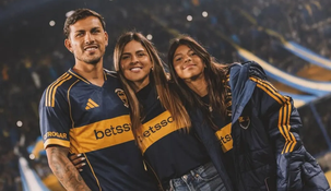Leandro Paredes junto a Camila Galante.