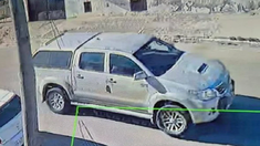 El último registro de la camioneta, previo a ser hallada. El último registro de la camioneta, previo a ser hallada.