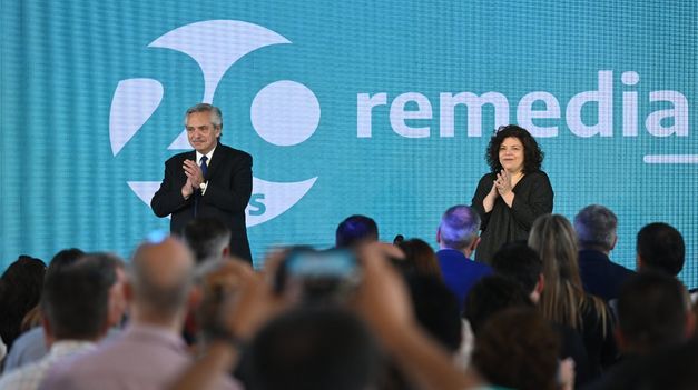Alberto Fernández encabezó el acto por el 20° aniversario del Programa Nacional Remediar