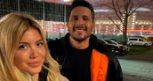 Wanda Nara y Martín Migueles en Japón.