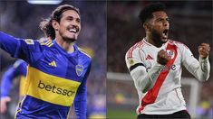 Cavani y Borja, figuras del Xeneize y el Millonario. Cavani y Borja, figuras del Xeneize y el Millonario.