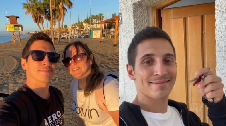 El argentino que contó la dificultad de alquilar un departamento en Málaga y fue viral.
