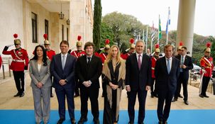 Javier Milei viajó a Brasil a dar su apoyo a la candidatura presidencial de Flávio Bolsonaro.