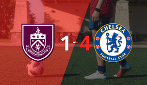 de visitante, chelsea goleo a burnley con un contundente 4 a 1
