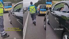 El automovilista fue multado por la maniobra peligrosa según la Ley Nacional de Tránsito. El automovilista fue multado por la maniobra peligrosa según la Ley Nacional de Tránsito.