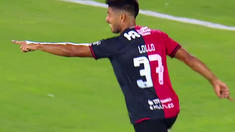 Luciano Lollo grita el 2-0 contra el Xeneize. Luciano Lollo grita el 2-0 contra el Xeneize.