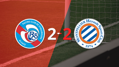 vibrante 2-2 entre rc strasbourg y montpellier vibrante 2-2 entre rc strasbourg y montpellier