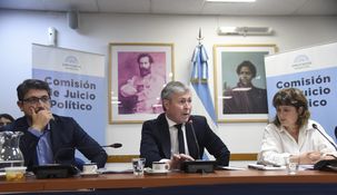 Háctor Marchi en la Comisión de Juicio Político.