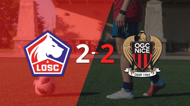 Empate a 2 entre Lille y Nice