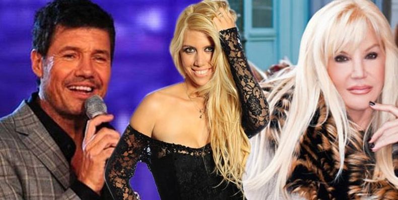 Wanda Nara entre Susana y Tinelli