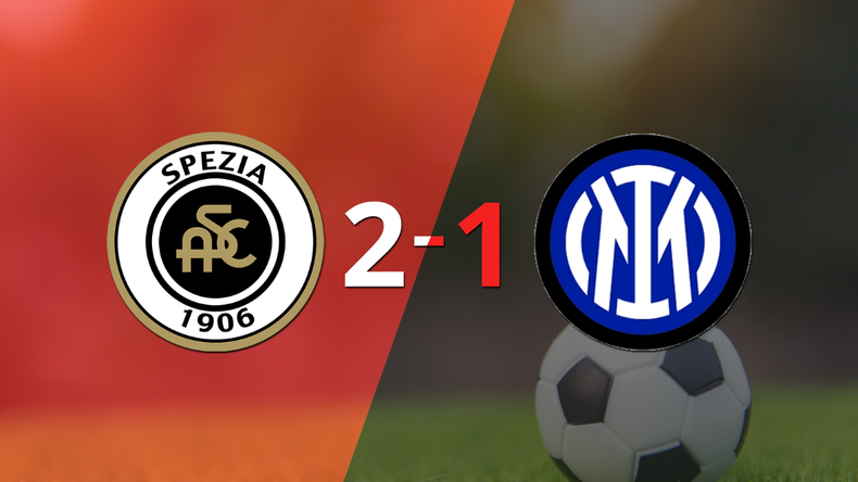 Con la mínima diferencia, Spezia venció a Inter por 2 a 1