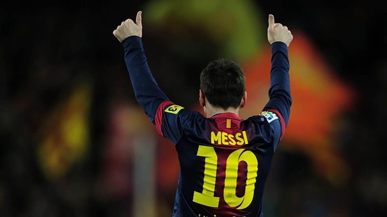 Messi, hombre récord con la camiseta de Barcelona.