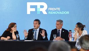 Sergio Massa en el encuentro del Frente Renovador.