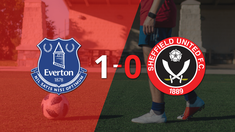 Con un solo gol, Everton derrotó a Sheffield United en el estadio Goodison Park