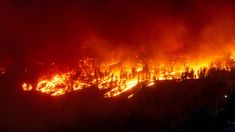 El foco ígneo principal, nombrado Bald Range Fire, se inició el viernes.