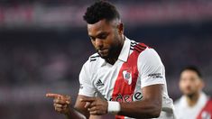 Borja, autor del gol de River. Borja, autor del gol de River.