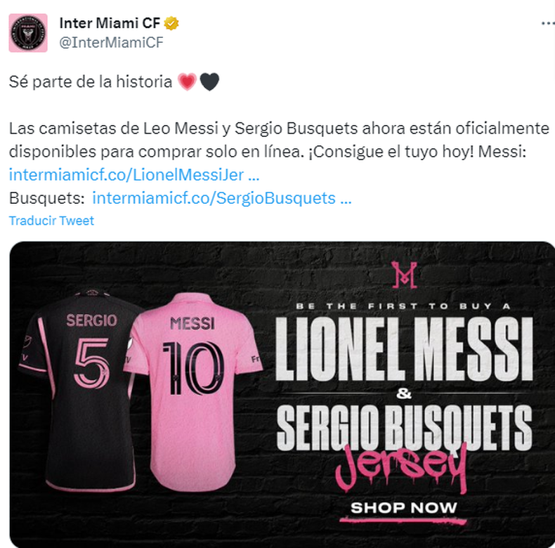El Inter Miami ya puso a la venta la camiseta de Lionel Messi: cuánto  cuesta y cómo comprarla