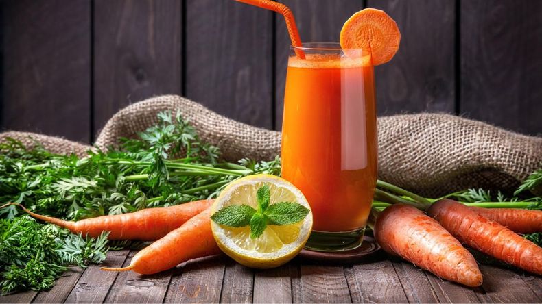 El betacaroteno en la zanahoria actúa como un potente antioxidante, protegiendo las células de la piel del daño causado por los radicales libres, moléculas inestables que aceleran el envejecimiento celular y pueden provocar arrugas y manchas.