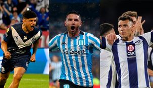 Claudio Aquino, Maravilla Martínez y Rubén Botta, figuras de Vélez, Racing y Talleres. Claudio Aquino, Maravilla Martínez y Rubén Botta, figuras de Vélez, Racing y Talleres.