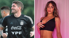 De Paul y Tini fueron fotografiados de la mano. De Paul y Tini fueron fotografiados de la mano.