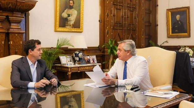 El Presidente estuvo reunido con Wado de Pedro durante una hora.