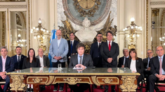 Milei explicó el DNU en cadena nacional.