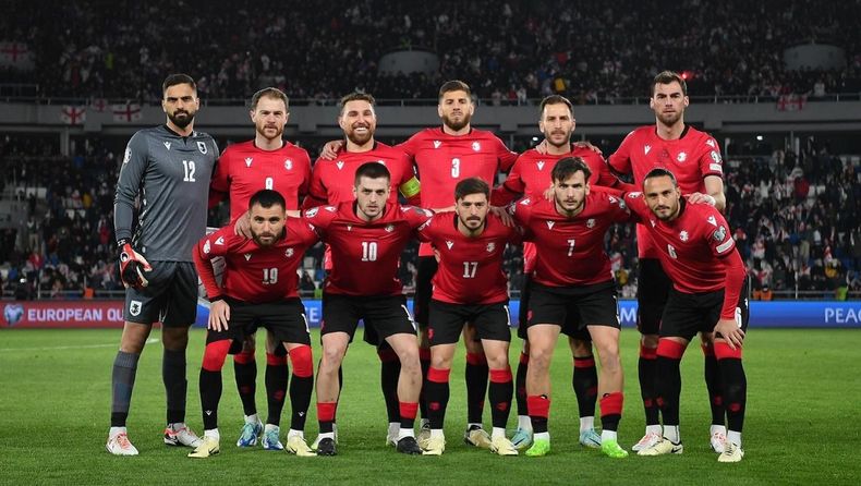 El equipo de Georgia logró la clasificación a la Eurocopa.