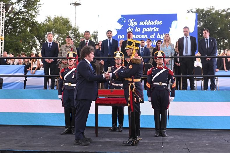 Javier Milei habló en Santa Fe.