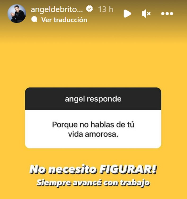 La inesperada revelaci&oacute;n de &Aacute;ngel De Brito.