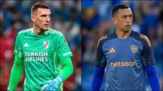 Los guardametas de River y Boca. Los guardametas de River y Boca.