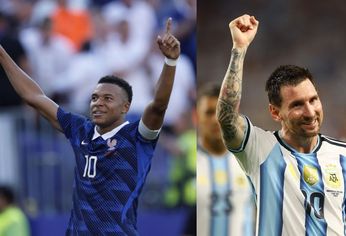 Kylian Mbappé y Lionel Messi.