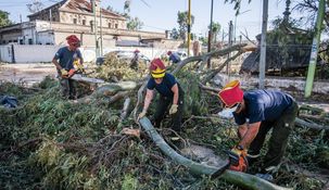En Bahía Blanca se registraron vientos de más de 140 km/h.