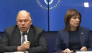 Werthein y Bullrich encabezaron una conferencia para referirse a la detención del gendarme argentino en Venezuela.