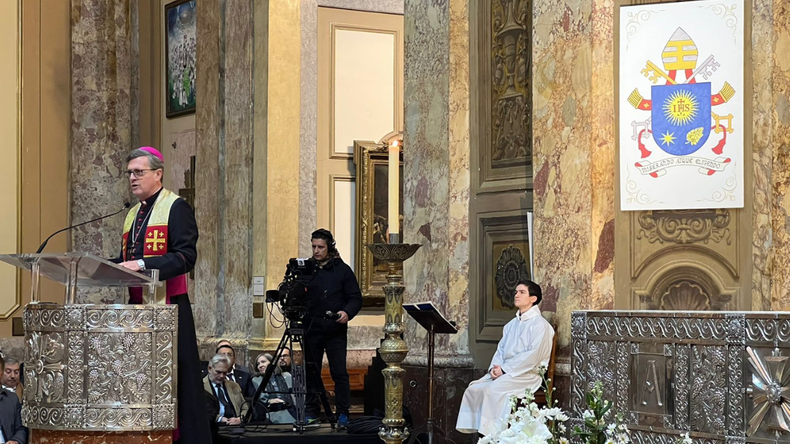 El Papa argentino estuvo citado en la homilía del Tedeum.