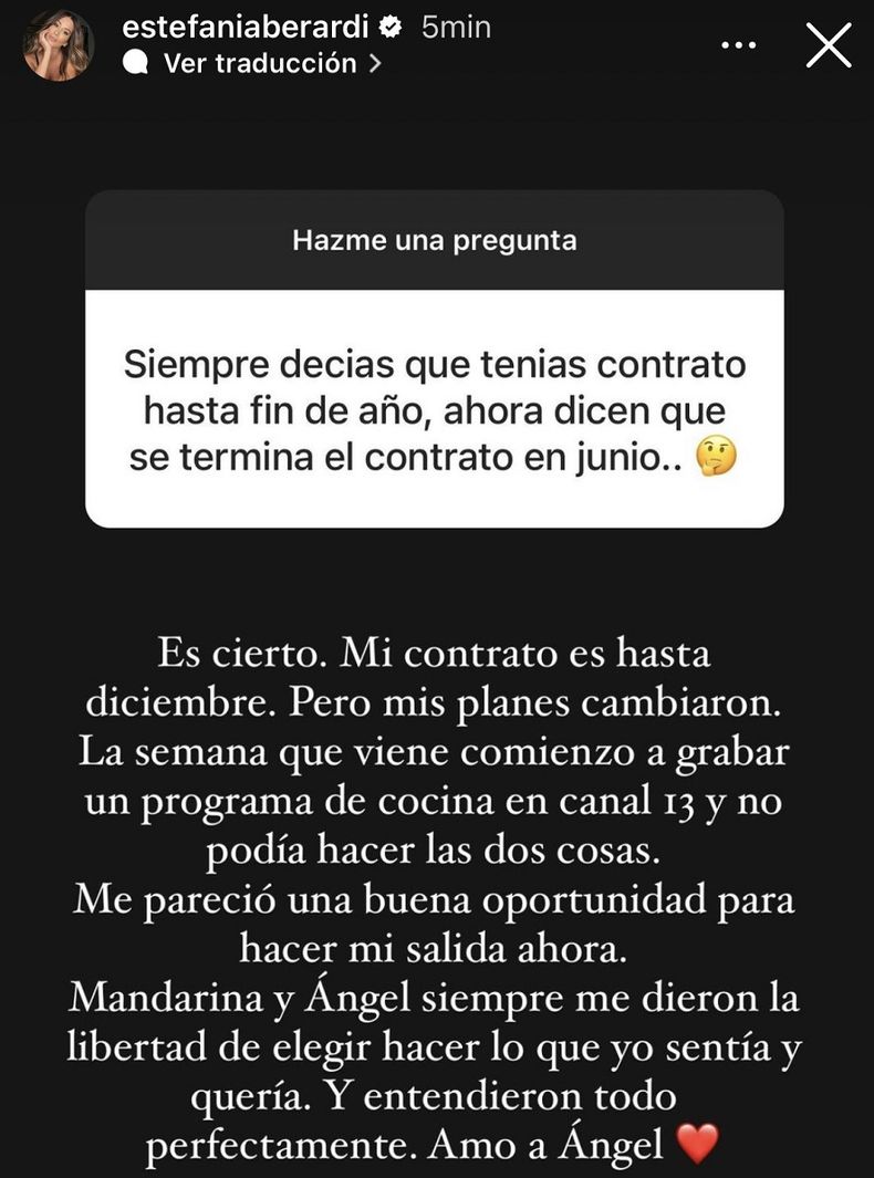 Así se confirmó la llegada de Estefi Berardi a eltrece.