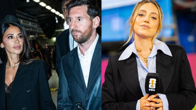 La periodista quedó en medio de los rumores sobre una relación con el futbolista.
