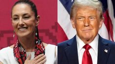 Claudia Sheinbaum y Donald Trump. Claudia Sheinbaum y Donald Trump.