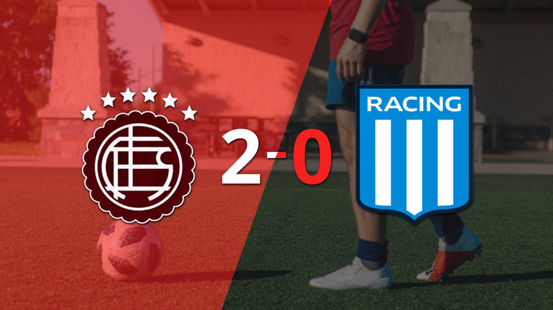 Lanús celebró una victoria 2-0 sobre Racing Club