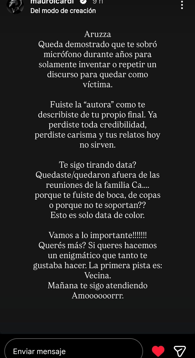 Mauro Icardi sin piedad contra Yanina.