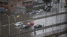 Una imagen catastrófica de las calles neoyorkinas. Una imagen catastrófica de las calles neoyorkinas.