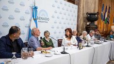 Cristina Kirchner reapareció en el Senado en un encuentro con curas. Cristina Kirchner reapareció en el Senado en un encuentro con curas.