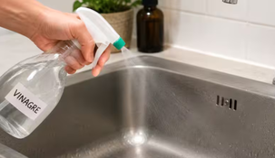El vinagre blanco puede ser un aliado económico para limpiar la bacha y eliminar manchas y malos olores.