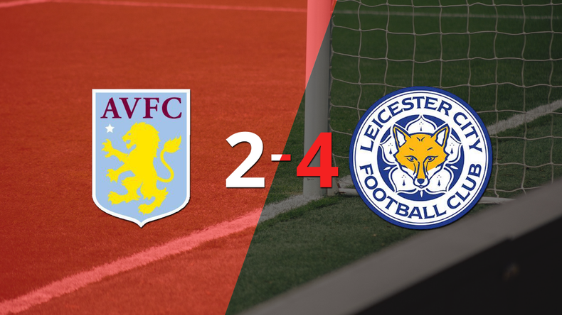 Leicester City se llevó el triunfo por 4-2 en su visita a Aston Villa