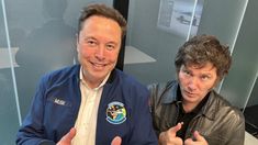 Javier Milei junto a Elon Musk. Javier Milei junto a Elon Musk.