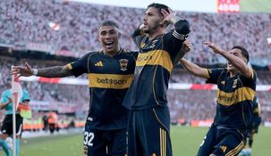 Leandro Paredes anotó el gol de Boca contra River.