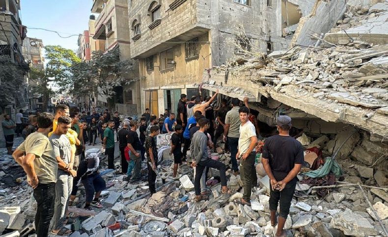 Uno de los ataques ocurridos en Gaza durante el conflicto.
