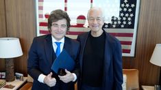 Javier Milei junto a Jamie Dimon. Javier Milei junto a Jamie Dimon.