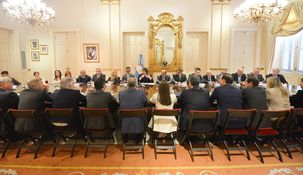 La reunión de Milei y su Gabinete con los gobernadores.