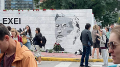 Se pintó un mural en San Telmo en honor a Alexei Navalny. Se pintó un mural en San Telmo en honor a Alexei Navalny.